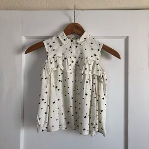 Cat & Jack Cold Shoulder Button Down.